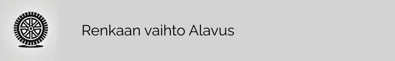 Renkaan vaihto Alavus